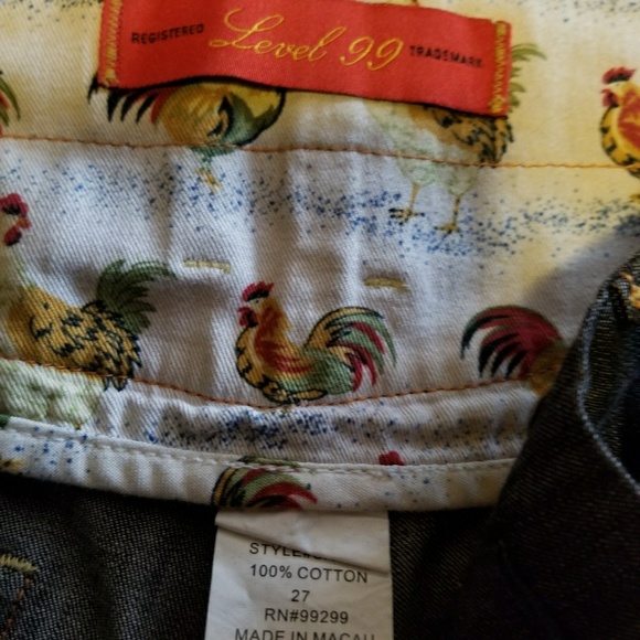 Level 99 Wide Leg Denim Culottes - Picture 2 of 3